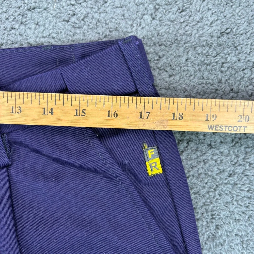 Just In Trend FR Treated Flame Resistant Work Pants Navy Blue Waist 32 Length 32